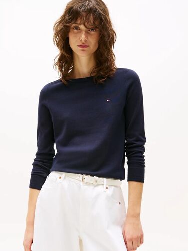 Sweat En Jersey À Col Bateau Co Jersey Stitch Boat-Nk Sweater/Navy Blue - Xxxl