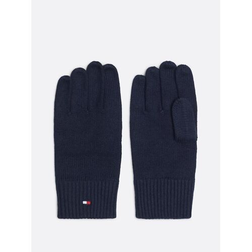 Gants Hilfiger Flag Brodé Avec Cachemire Essentials Flag Gloves/Space Blue