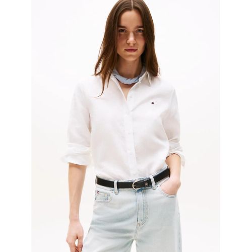 Chemise En Lin Coupe Standard Ess Linen Relaxed Shirt/Optic White - 34