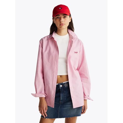Chemise Décontractée À Logo Brodé Tjw Rlx Script Oxford Shirt/Pink - Xs
