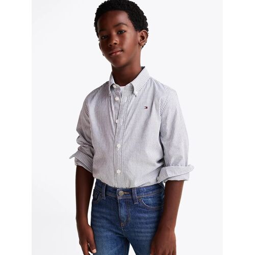 Chemise Flex À Rayures Ithaca Flex Ithaca Shirt Ls/Dark Blue - 92 Cm