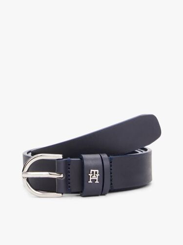 Ceinture Essential En Cuir À Monogramme Th Essential Effortless 2.5 Sv/Space Blue - 75 Cm