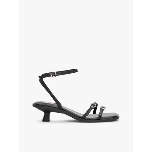 Chaussures Kitten Heel En Cuir Bride The Noho Sandal/black
