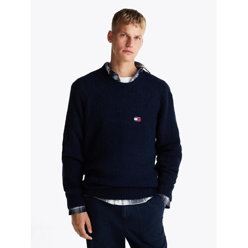 Pull À Col Ras-Du-Cou Avec Laine Tjm Reg Waffle Sweater/Dark Night Navy Melange - Xxl