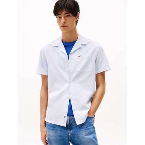 Chemise À Manches Courtes En Lin Mélangé Tjm Linen Blend Camp Ss Ext/Sweet Blue - Xxxl