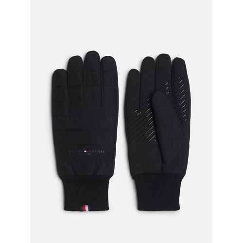 Gants À Surpiqûres En Relief Et Logo Th Established Mix Nylon Gloves/Black - S-M