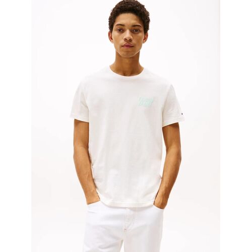 T-Shirt Ajusté À Logo Lettre Bulle Tjm Slim Bubble Print Ss Tee Ext/Off White - M