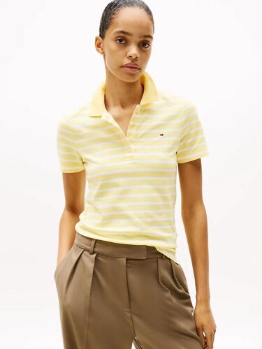 Polo Ajusté 1985 Collection 1985 Slim Pique Polo Ss/Citronella/ Ecru Stp - Xl