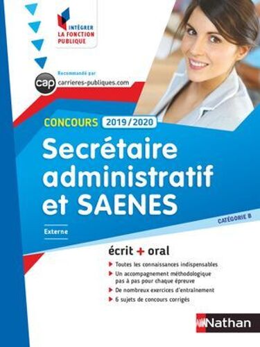 Concours Secrétaire Administratif Et Saenes - Catégorie B - Intégrer La Fonction Publique - 2019/2020