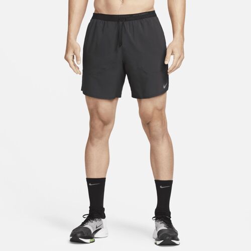 Short De Running Avec Sous-Short Intégré 18 Cm Dri-Fit Nike Stride Pour Homme - Noir - S