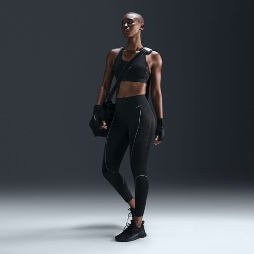 Legging 7/8 À Taille Haute Et Maintien Supérieur Avec Poches Nike Go Pour Femme - Noir - Xs (Fr 34-36)