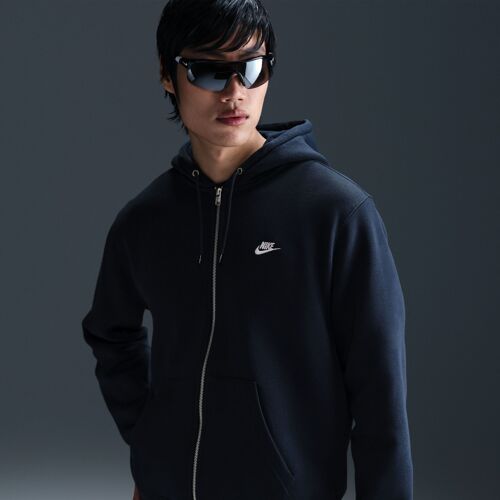 Sweat À Capuche En Tissu Fleece À Zip Nike Club Pour Homme - Bleu - Xxl