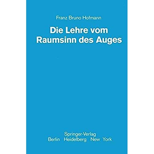 Die Lehre Vom Raumsinn Des Auges