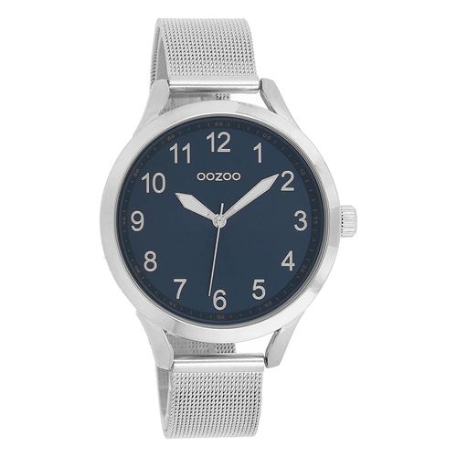Montre-Bracelet Analogique Argentée Pour Femme «&nbspoozoo &nbsp» Avec Bracelet En Métal Uoc9118a