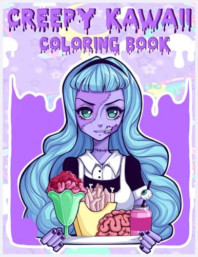 Creepy Kawaii Coloring Book: 30 Cute Horror Spooky Gothic Coloring Pages