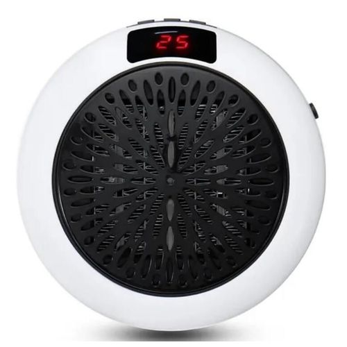 Radiateur Chauffage Electrique Soufflant - Mini Mobile Portable LED - 900 W - Céramique - Blanc