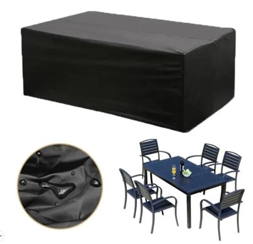 Imperméable Bâche Salon De Jardin Couverture Protection Pour Table, Canapé Housse De Meuble Anti-Vent/Pluie/Uv (180 X 120 X 74cm)
