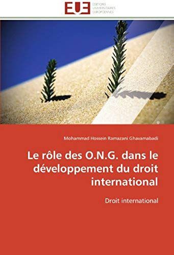 Le Rôle Des O.N.G. Dans Le Développement Du Droit International