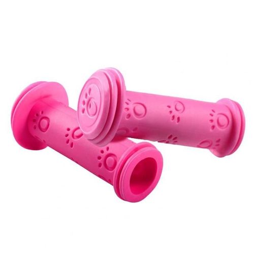 Poignées De Guidon De Vélo En Caoutchouc Pour Enfants,Banderoles Colorées,Ruban De Décoration,Anti-Alde,Guidon De Scooter,Filles Et Garçons,1 Paire - Type Pink Grip