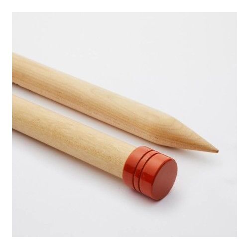 Aiguilles À Tricoter En Bois 25cm "Basix Birch" Du N°5,5 Au N°25 - Knitpro