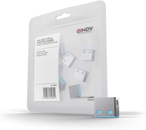 KALANKA-Lindy Verrous USB, 10 pièces, Bleu