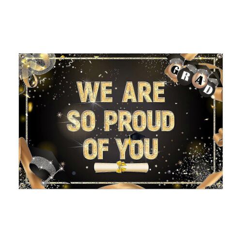 Event Party Decor 2022 Graduation Bannière d'arrière-plan 70x 43 pouces Vert