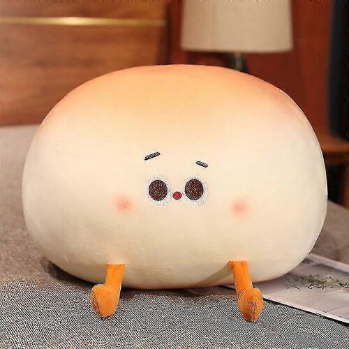 Mignon Peluche Steamed Bun Bag Pendentif Stuffed Bun Cartoon Lifelike Emotional Bao Zi Plush Chinese Food Pillow Cushion Enfants Jouets