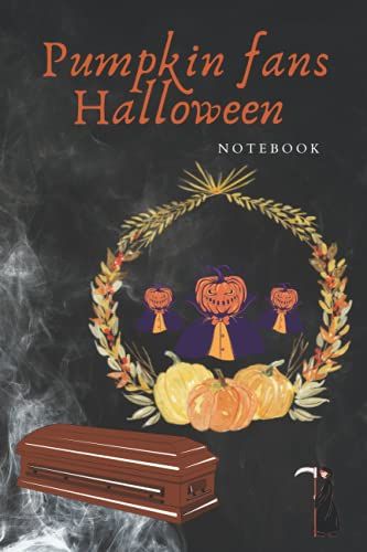 Pumpkin Fans Halloween Notebook: Graveyard Halloween Lights | Ghost In The Little House | Personal Paperback