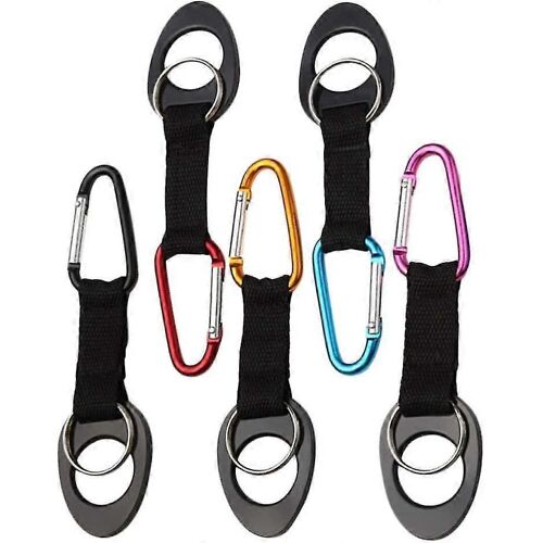 6 Pièces Porte-Bouteille Clips Silicone Mousqueton Boisson Boucle Porte-Boisson Porte-Bouteille Porte-Clés Pour La Course En Plein Air Randonnée Gym Jogging (Aléatoire Colou