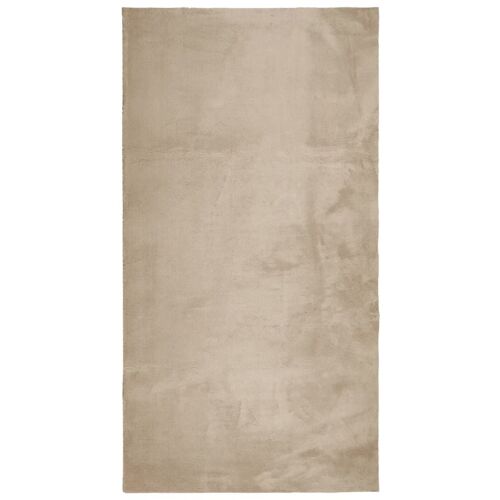 Vidaxl Tapis Huarte À Poils Courts Doux Et Lavable Sable 80x150 Cm