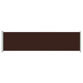 Vidaxl Auvent Latéral Rétractable De Patio 160x600 Cm Marron