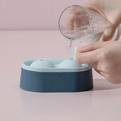 1.97inch 2 Grande Sphère Moule Silicone Ice Cube Plateaux Rond Machine À Boules De Glace 5cm De Diamètre Avec Couvercle Pour Kitchen Club