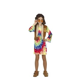 Déguisement Hippie Avec Robe Multicolore Fille