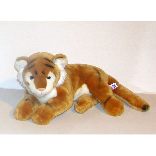 Tigre Couché Doudou Peluche Jouetclub 38cm