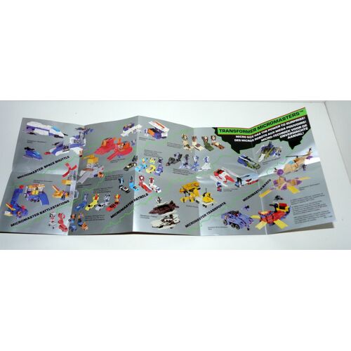Transformer Micromasters Et Pretenders, Dépliant De 1989