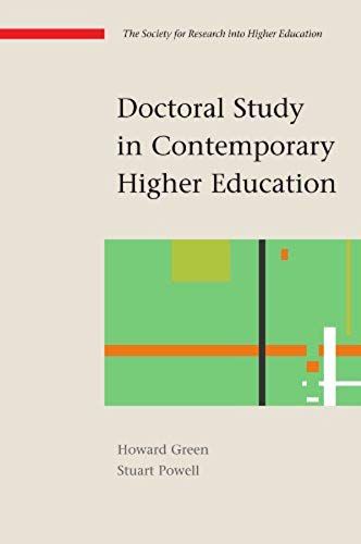 Doctoral Study In Contemporary Higher Education