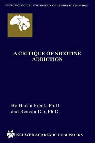 A Critique Of Nicotine Addiction