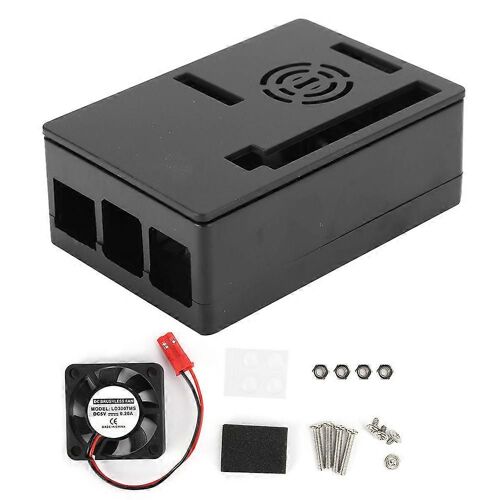 Boîtier pour Raspberry Pi 4 Shell pour écran tactile RPi 4B avec ventilateur de refroidissement Accessoires informatiques (ventilateur de refroidissement de boîtier)