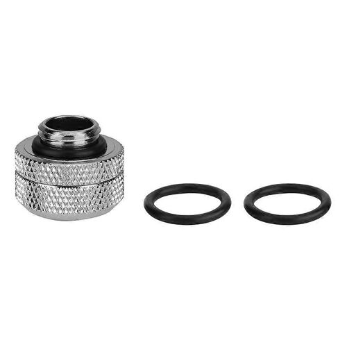 2 Pcs / Pack Raccord de compression de refroidissement par eau pour tube acrylique rigide OD 14mm Argent