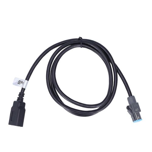 Adaptateur de câble USB à 4 broches Rallonge de cordon mâle 102cm/40.16in Long Noir ABS Remplacement pour Nissan Teana