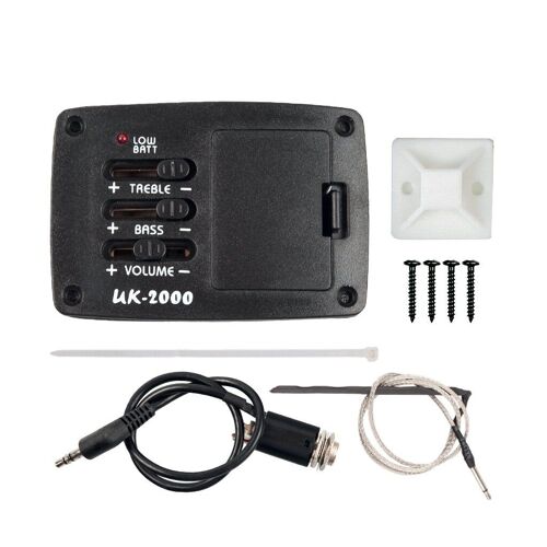 Ukulélé Piezo Pickup Eq Égaliseur Amplificateur Guitare Ukulélé Accessoire