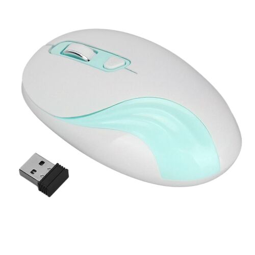 Souris Sans Fil 2.4G Sans Fil DPI Conception Ergonomique Réglable Ordinateur Portable Ordinateur De Bureau SourisBleu