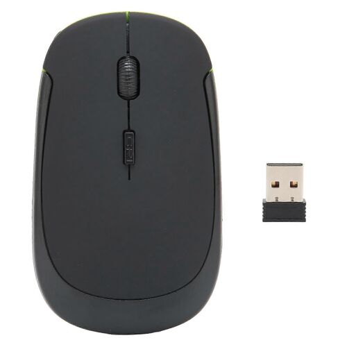 Souris sans fil 2,4 GHz Suivi précis 3 niveaux DPI réglable Ultra Thin Accessoires informatiquesNoir
