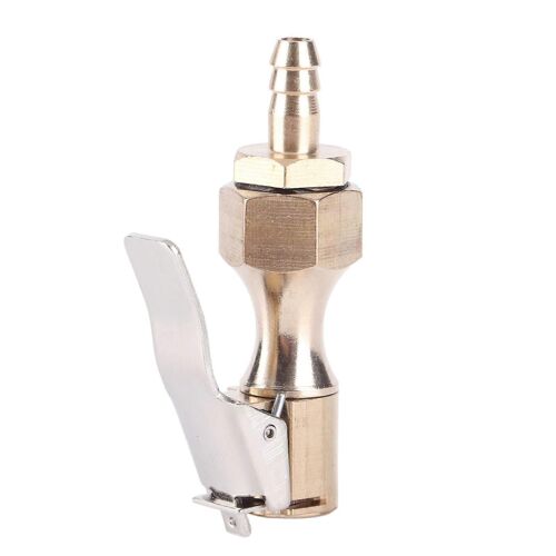 Gonfleur de pneu en laiton se verrouillant sur l'adaptateur de pompe de compresseur d'air avec connecteur cannelé de 6,5 mm