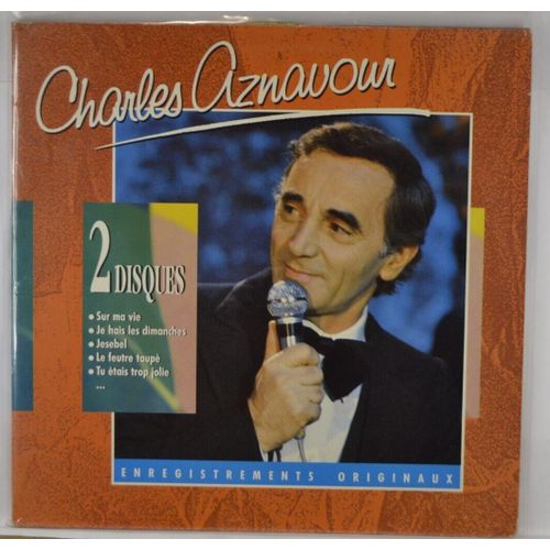 Album 2 Disques Sur Ma Vie Jesebel Charles Aznavour - Disque Vinyle 33 Tours