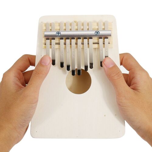 10 Touches Kalimba Wood Thumb Piano Finger Keyboard Instrument De Musique Avec Marteau De Réglage