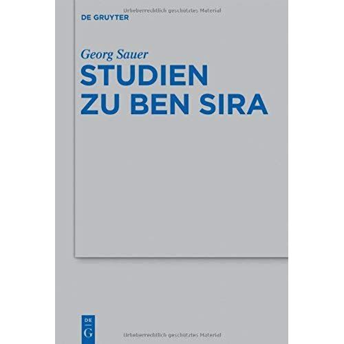 Studien Zu Ben Sira