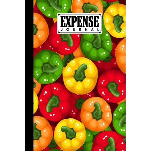 Expense Journal: Expenses Notebook Bell Peppers Cover, Small Money Tracker Journal - Daily Expenses Log Book | 120 Pages, Size 6" X 9" By Victor Gruber