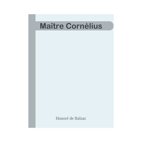 Maître Cornélius
