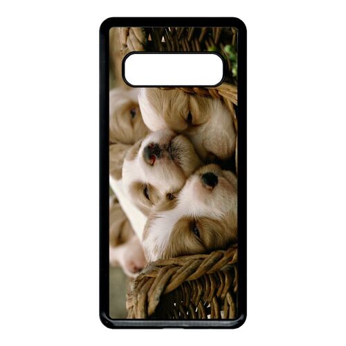 Coque Galaxy S10 - Panier A Chiots - Noir